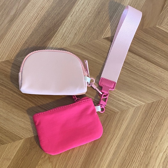 Handbags - 💛2 for $15! Pink Wallet Wristlet
